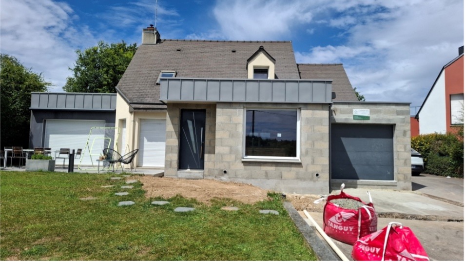 Pose des menuiseries exterieures - Conctructions 35 Guignen - Maitre d oeuvre en Ille et vilaine